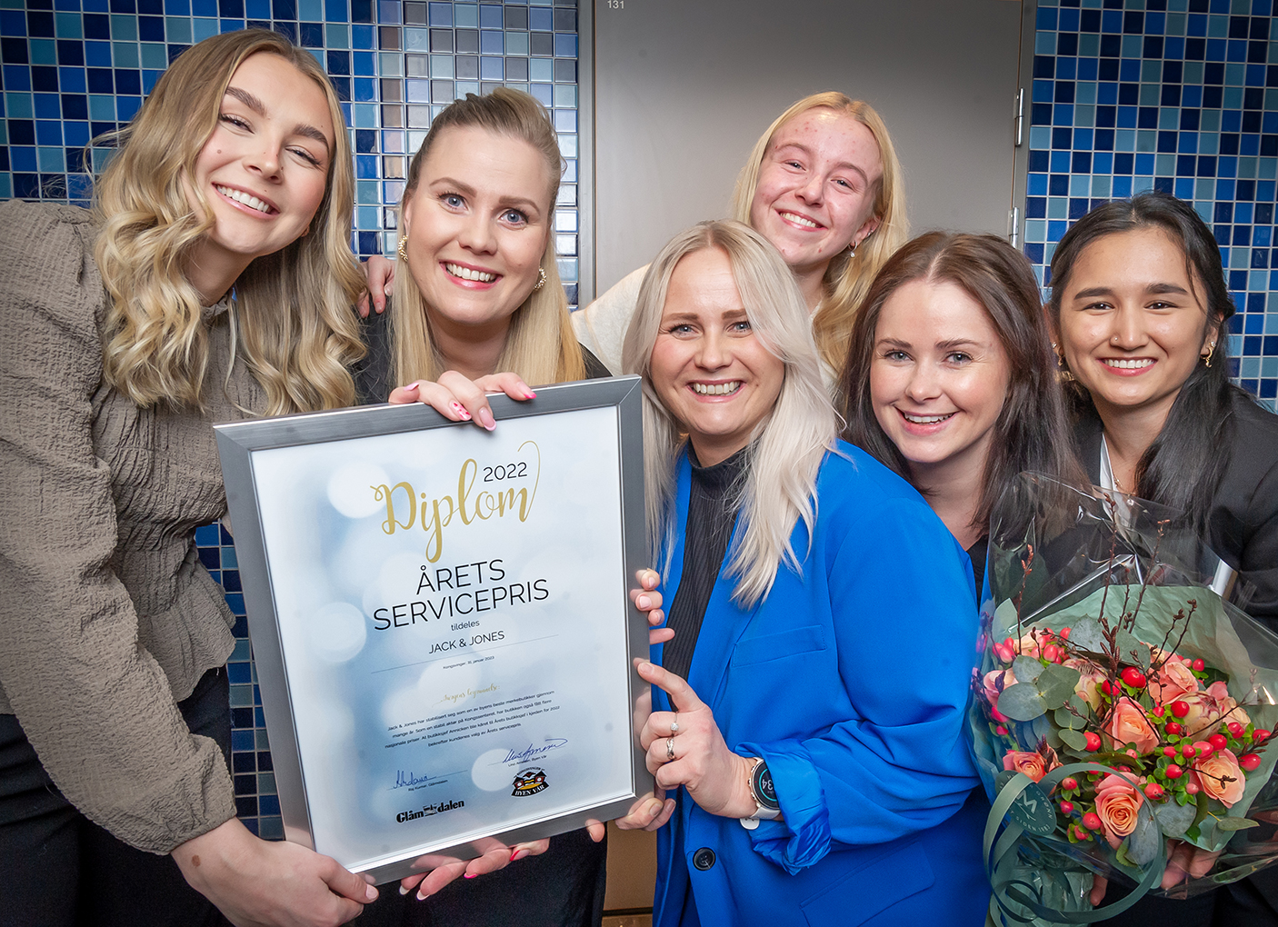 Årets Servicepris 2022 gikk til Jack & Jones. Vi gratulerer . Foto: Jens Haugen, Glåmdalen